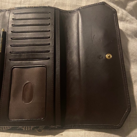 Brahmin Espresso Fresco soft checkbook wallet - Picture 3 of 9